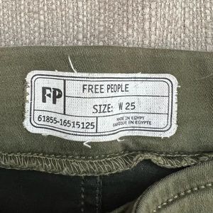 Free people army green jeans